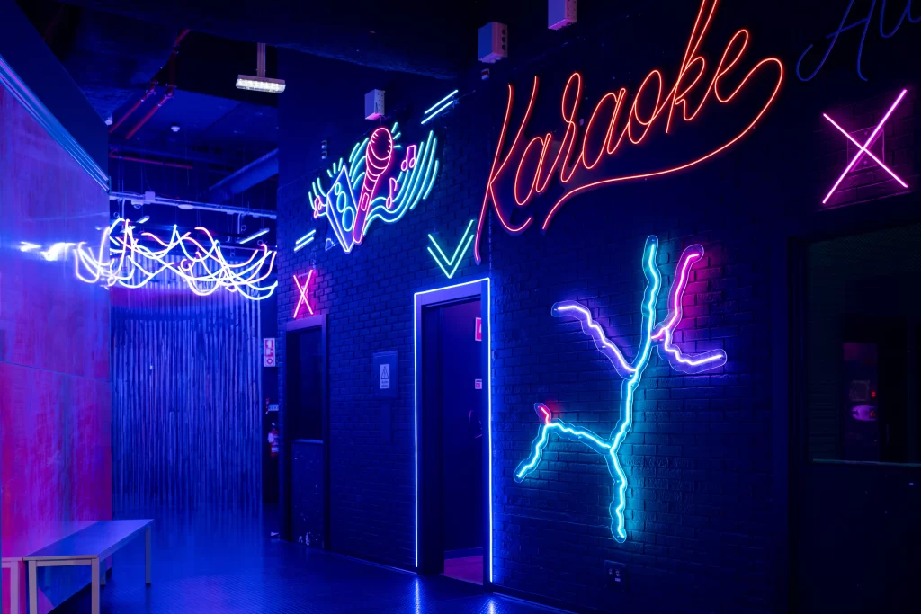 an image showing the outside of a karaoke room